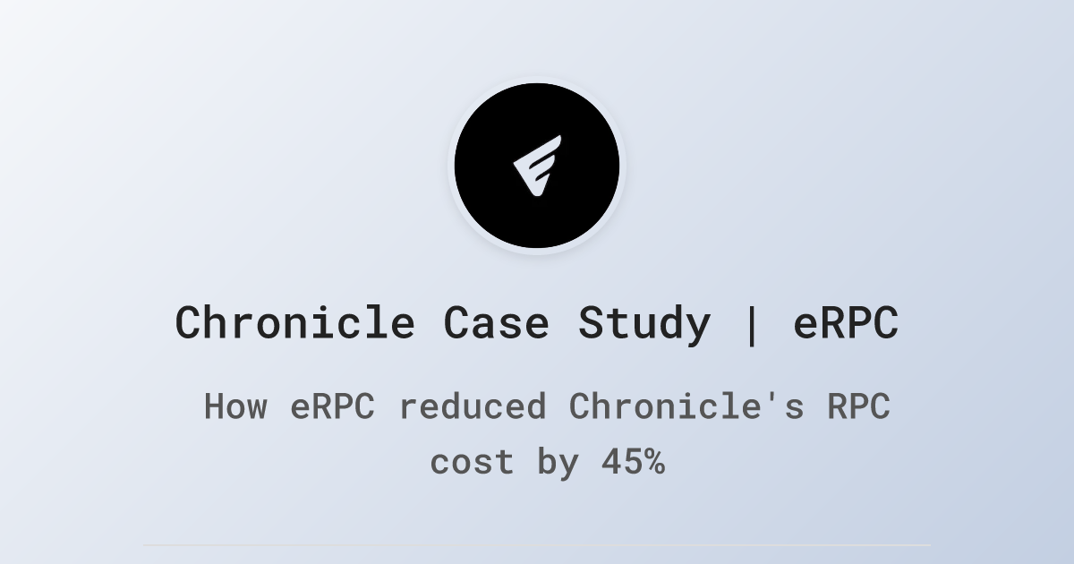 Chronicle Case Study | eRPC